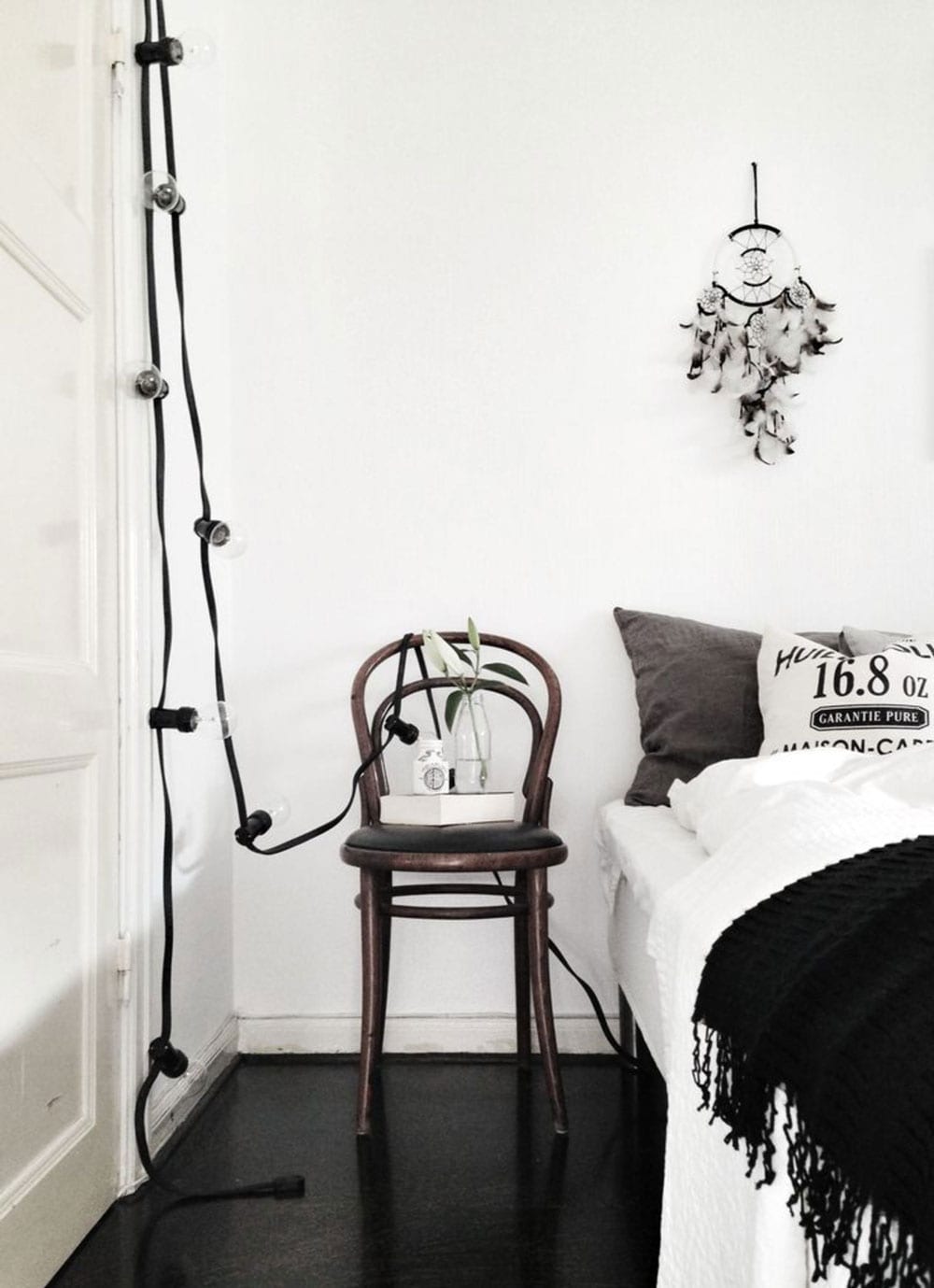 Calming Minimalist Bedroom Inspiration Moodboard