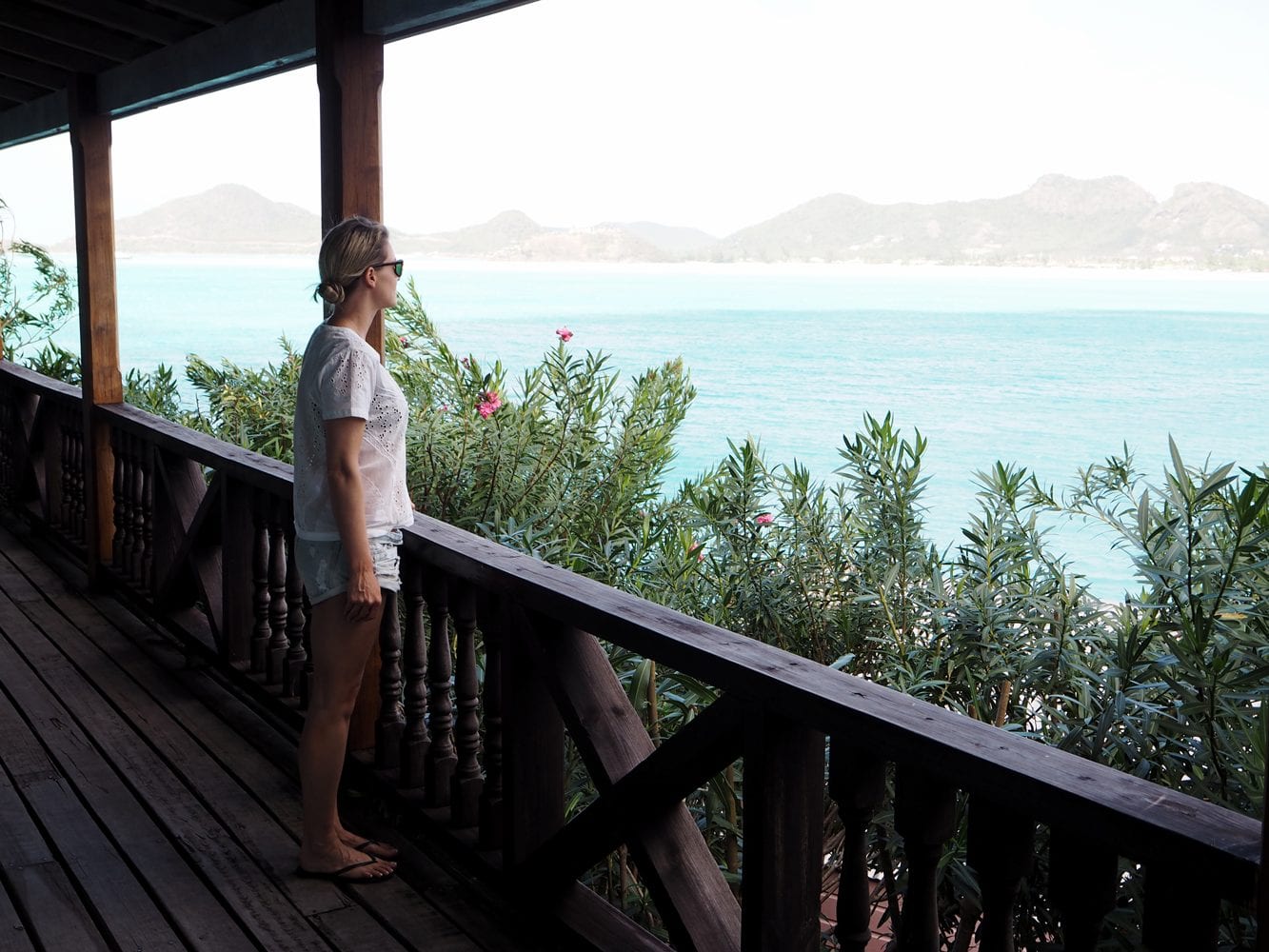 StyleAndMinimalism | Travel | Antigua | Wearing Pyrus top, One Teaspoon denim shorts & Havaianas