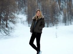 Style&Minimalism | It's Personal | Val D'Isère Aprés Ski Style | G-Lab Coat, NYDJ Jeans, ME+EM Stripe Tee