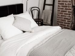 My Luxury Bedding from The White Company & Wood/Grey
