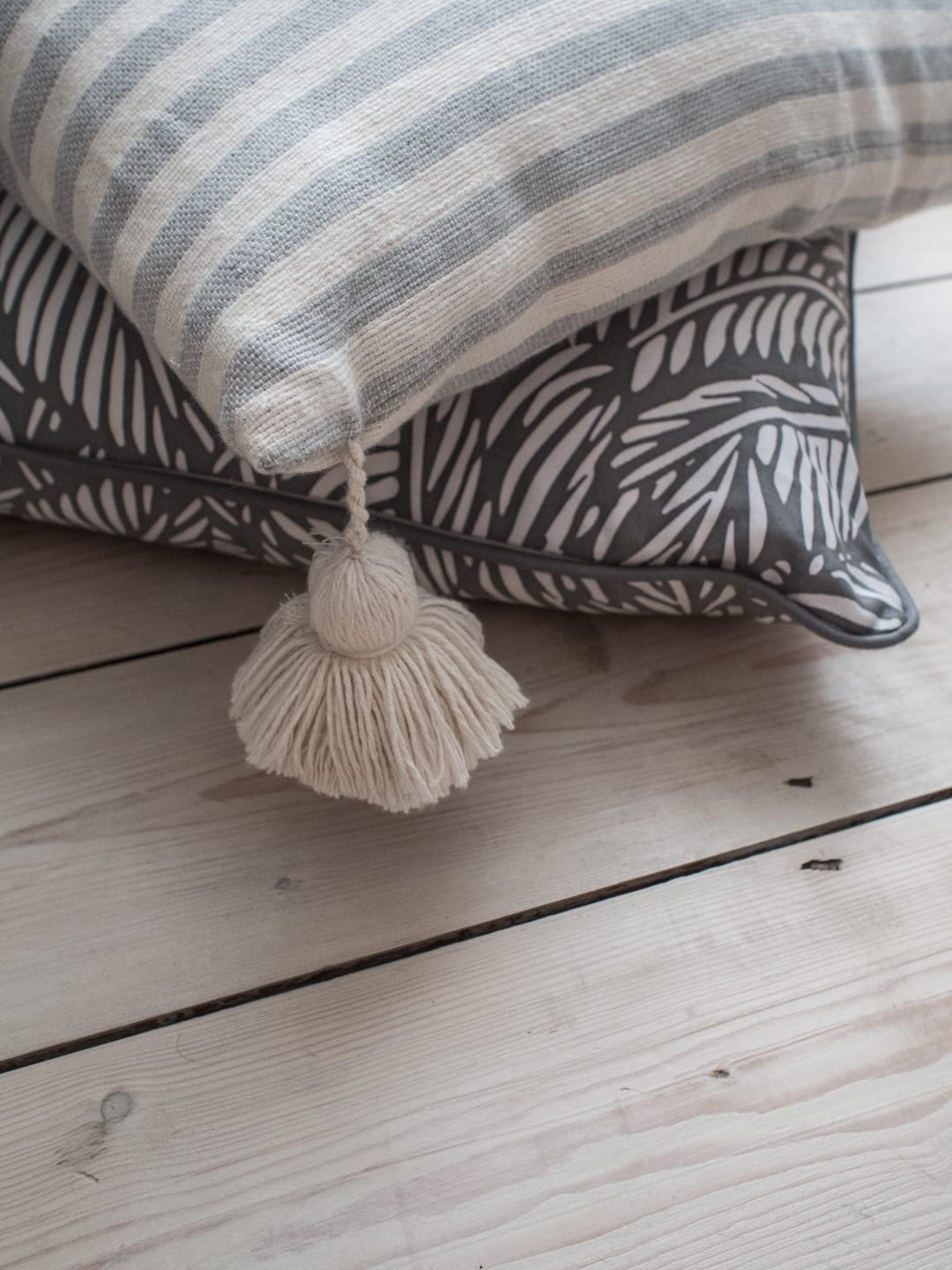 Wood/Grey Cushion, Happy & Co Cushion | Minimalist Interiors Good For You