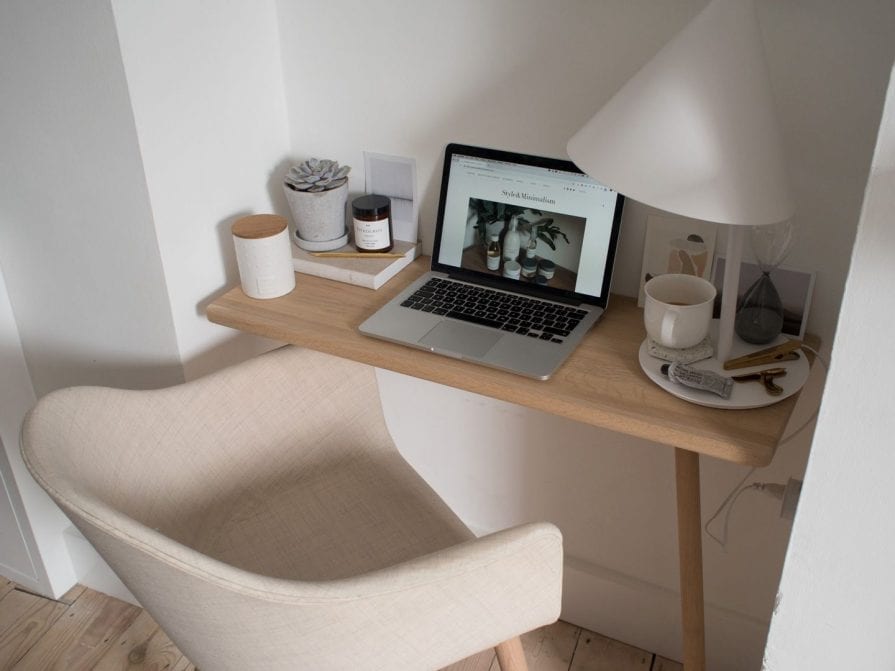 Calming Minimal Home Workspace