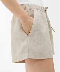 ARKET Linen Shorts in Beige
