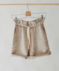 Pouli the Label Aura Natural Linen Shorts