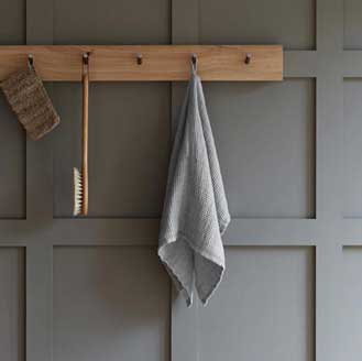 Oggetto Linen Waffle Towel - Light Grey