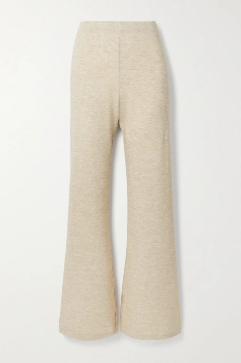 AAIZÉL Mélange knitted flared pants