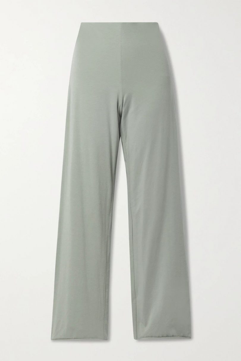 SKIN + NET SUSTAIN Athena reversible organic Pima cotton-blend jersey pajama pants
